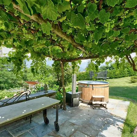 Con Piscina E Vista Panoramica 木屋